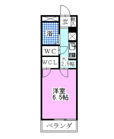 レオパレスブランシェの物件間取画像